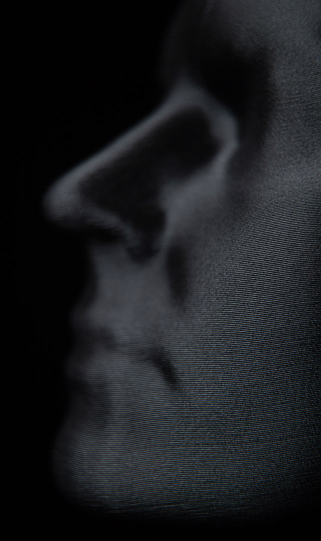 3D printed head form detail